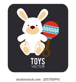 Toys design over gray background, vector illustration