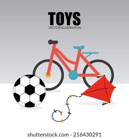 Toys design over gray background, vector illustration