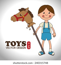 Toys design over white background, vector illustration.