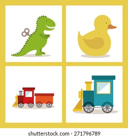 Toys design over white background, vector illustration