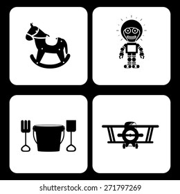 Toys design over white background, vector illustration