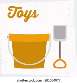 Toys design over white background, vector illustration