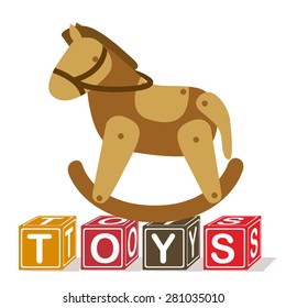 Toys design over white background, vector illustration