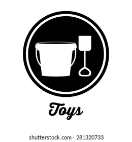 Toys design over white background, vector illustration