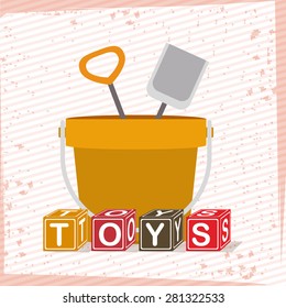 Toys design over white background, vector illustration