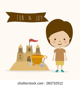 Toys design over white background, vector illustration