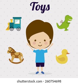 Toys design, vector illustration