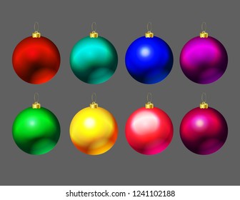 Toys of different colors Christmas tree