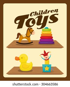 Toys  digital design, vector illustration 10 eps graphic