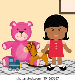 Toys  digital design, vector illustration 10 eps graphic