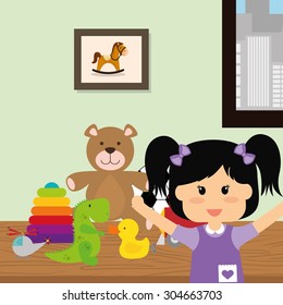 Toys  digital design, vector illustration 10 eps graphic