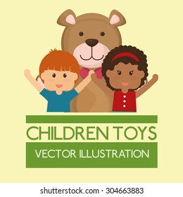 Toys  digital design, vector illustration 10 eps graphic