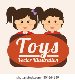 Toys  digital design, vector illustration 10 eps graphic