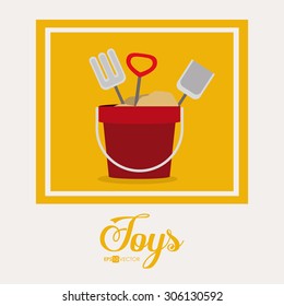 Toys digital design, vector illustration eps 10