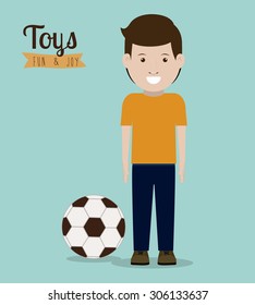 Toys digital design, vector illustration eps 10