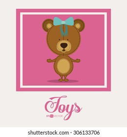 Toys digital design, vector illustration eps 10