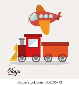 Toys digital design, vector illustration eps 10