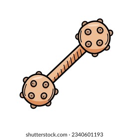 Toys for dogs puller ball disc. Vector illustration of training toys for pets. Accessories pet store, dog kennel.