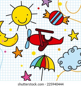 toys drawing graphic design , vector illustration