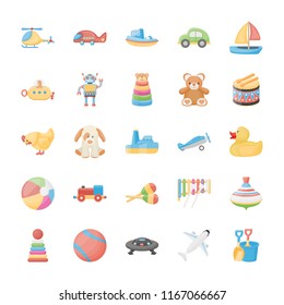 
Toys Flat Icons 
