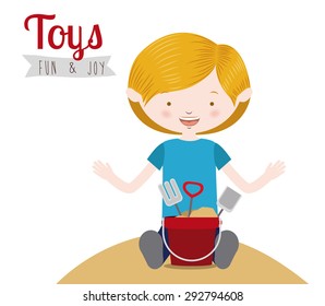 Toys icon design, vector illustration eps 10