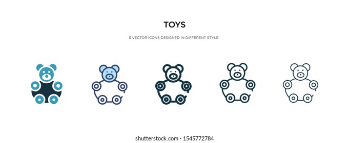 toys icon in different style vector illustration. two colored and black toys vector icons designed in filled, outline, line and stroke style can be used for web, mobile, ui