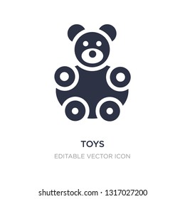 toys icon on white background. Simple element illustration from Shapes concept. toys icon symbol design.