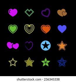toys icon set