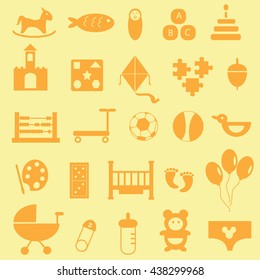 Toys icon set