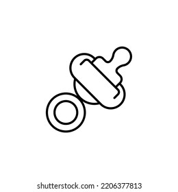 Toys icon. Simple element illustration. Toys concept outline symbol design.