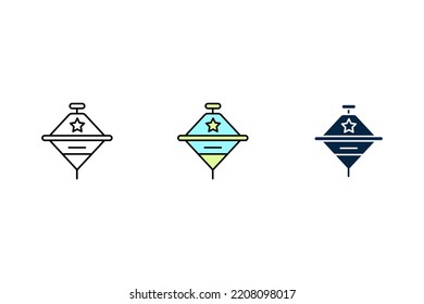 Toys icon. Simple element illustration. Toys concept outline symbol design.
