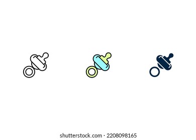 Toys icon. Simple element illustration. Toys concept outline symbol design.