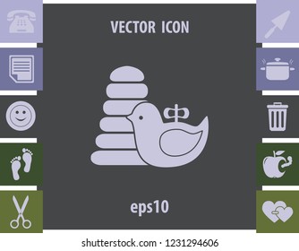 Toys icon, vector design element