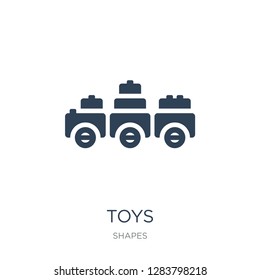 toys icon vector on white background, toys trendy filled icons from Shapes collection, toys vector illustration
