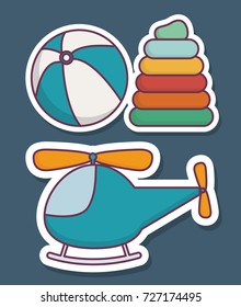 toys icons design
