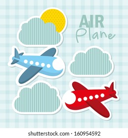 toys icons over pattern background vector illustration