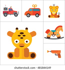 Toys Icons Set