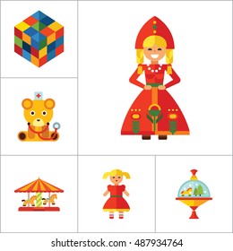 Toys Icons Set