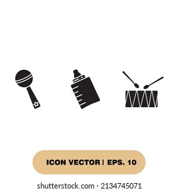 Toys Icons  Symbol Vector Elements For Infographic Web