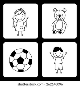 toys kids design, vector illustration eps10 graphic 