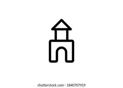 Toys Outline Icon - Block