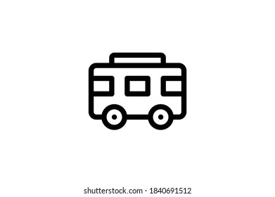 Toys Outline Icon - Bus