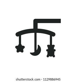 toys over the cradle vector icon