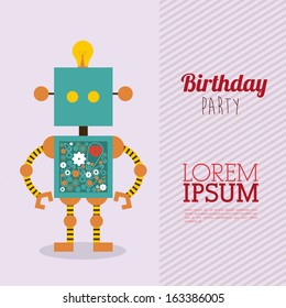 toys over lineal background vector illustration
