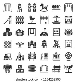 Toys, Playground and rides icon, solid design