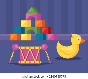 toys in playroom indoor scene