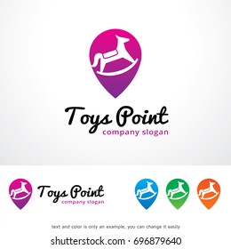 Toys Point Logo Template Design Vector, Emblem, Design Concept, Creative Symbol, Icon