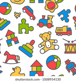 Toys Seamless Pattern
