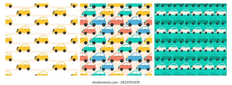 Toys Seamless Pattern Design with Boys and Girls Children Toy Equipment in Cartoon Flat Illustration