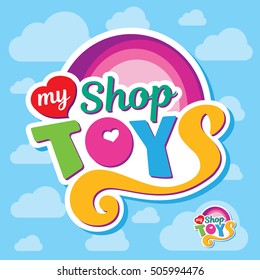 toys shop creative logo